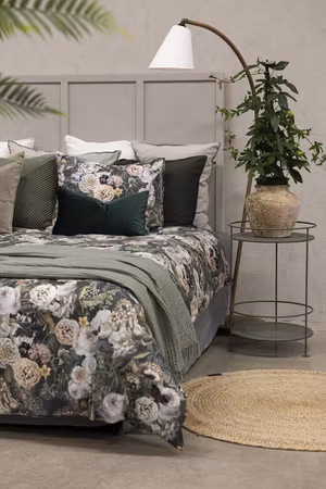 Abigail Grön Blommor Bäddset ? Enkeltäcke 150x210 cm