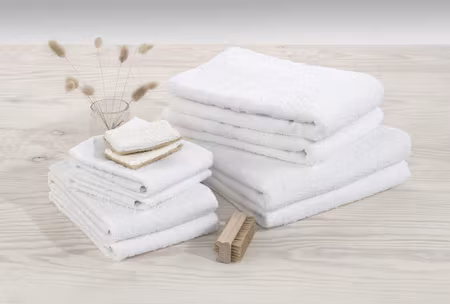 Basic Frotté Vit Badrumshandduk