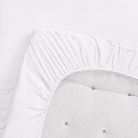 Dra på lakan Vit Egyptisk Bomull