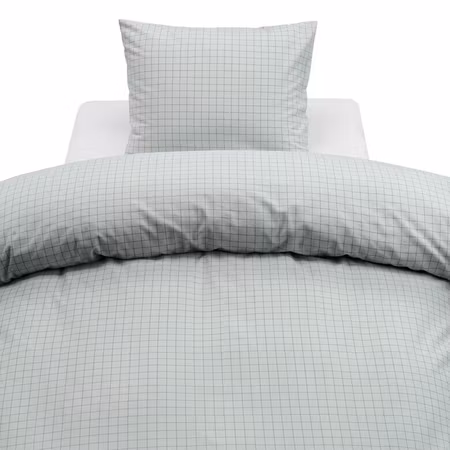 Birger Grön Flanell Bäddset Enkeltäcke 150x210