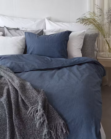 Washed Marin Bäddset Enkeltäcke 150x210