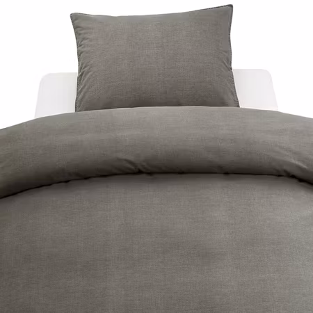 Washed Grå Bäddset Enkeltäcke 150x210