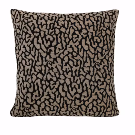 Dillon Kuddfodral Beige/Svart Leopard 45x45