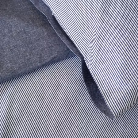 Bäddset 2-dels Runmarö, Marinblå/Vit