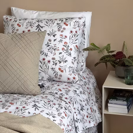 Bäddset Juliana Orange/Grön 150x210 cm