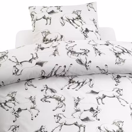 Bäddset Lipizzaner Grå 150x210 cm