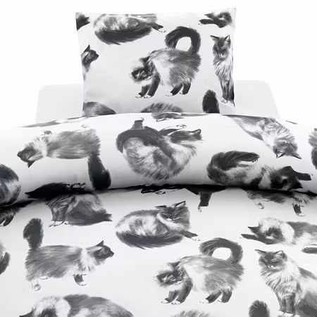 Bäddset Julis Grå 150x210 cm enkelsäng