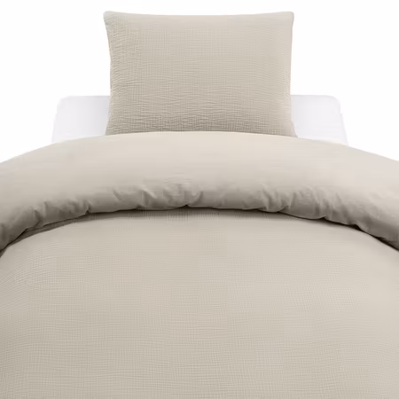 Bäddset Rolling Beige Enkeltäcke 150x210