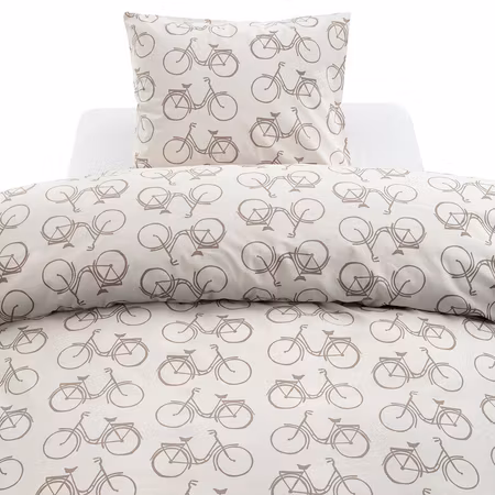 Bäddset Cykel Beige Enkeltäcke 150x210