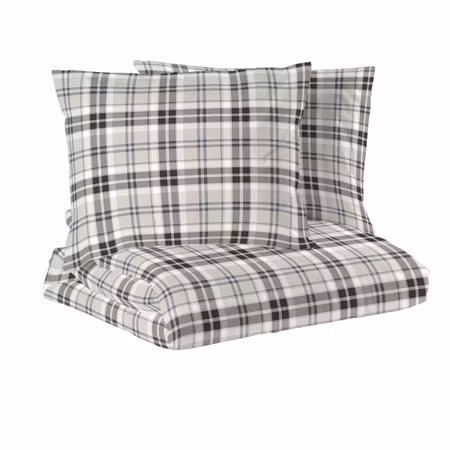 Trysil Blå/Beige Flanell Kingzise Bäddset Redlunds Dubbeltäcke 220x210