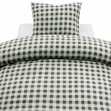 Turild Grön Bäddset Enkeltäcke 150x210 Harmony