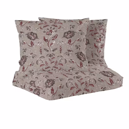 Bäddset Ingela satin kingsize Mullvad 220x210