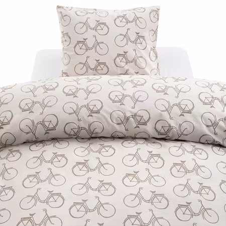Bäddset Cykel Beige Enkeltäcke 150x210