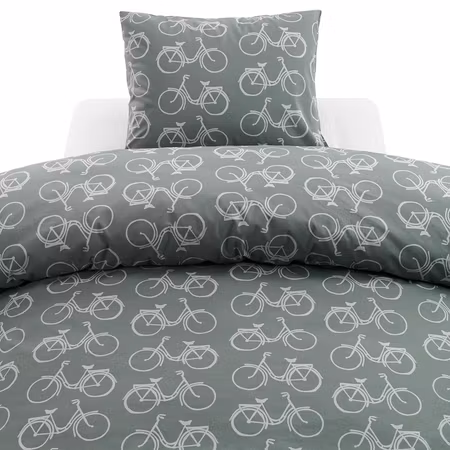 Bäddset Cykel Grön Enkeltäcke 150x210