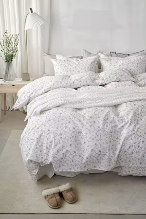 Vilja Blå Bäddset  Enkeltäcke 150x210