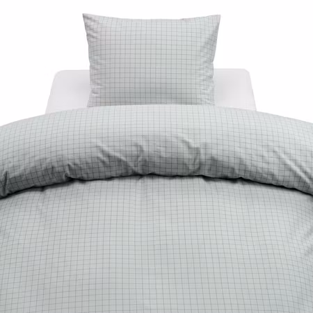 Birger Grön Flanell Bäddset  Enkeltäcke 150x210