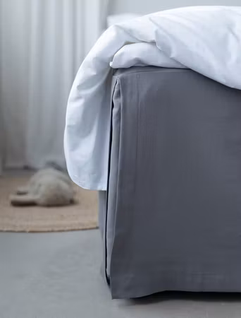 Sängkappa Mörkgrå Enkelsäng 90x200+45
