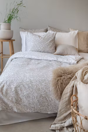 Garden Greige Bäddset  Enkeltäcke 150x210