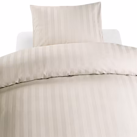 Satin Champagne Bäddset Enkeltäcke 150x210