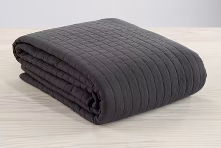 Överkast Grå Enkelsäng 150x250 Borganäs of Sweden