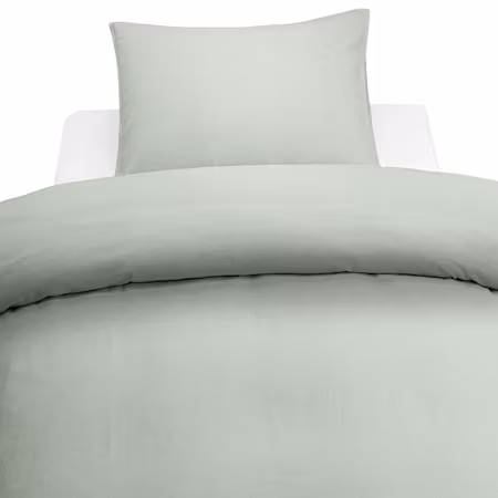 Washed Grön Bäddset Borganäs of Sweden Enkeltäcke 150x210