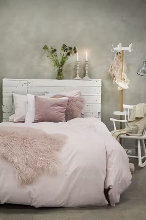 Örngott Washed Rosa 50x60 Borganäs of Sweden