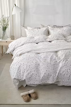 Vilja Blå Bäddset Borganäs of Sweden Enkeltäcke 150x210