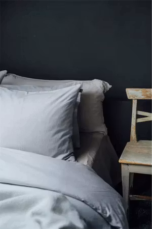 Bäddset Runmarö Linne/Vit 150x210 cm ? Ekologiskt i bomull By Wille