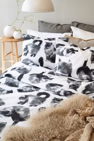 Bäddset Julis Grå 150x210 cm enkelsäng Borganäs of Sweden