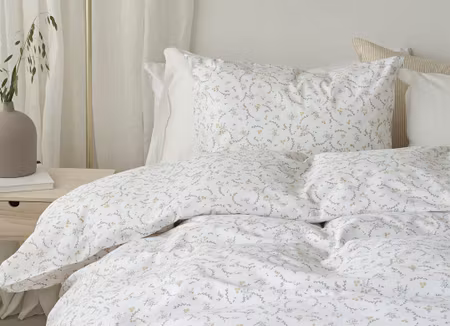 Bäddset Vilja Gul Borganäs of Sweden Enkeltäcke 150x210