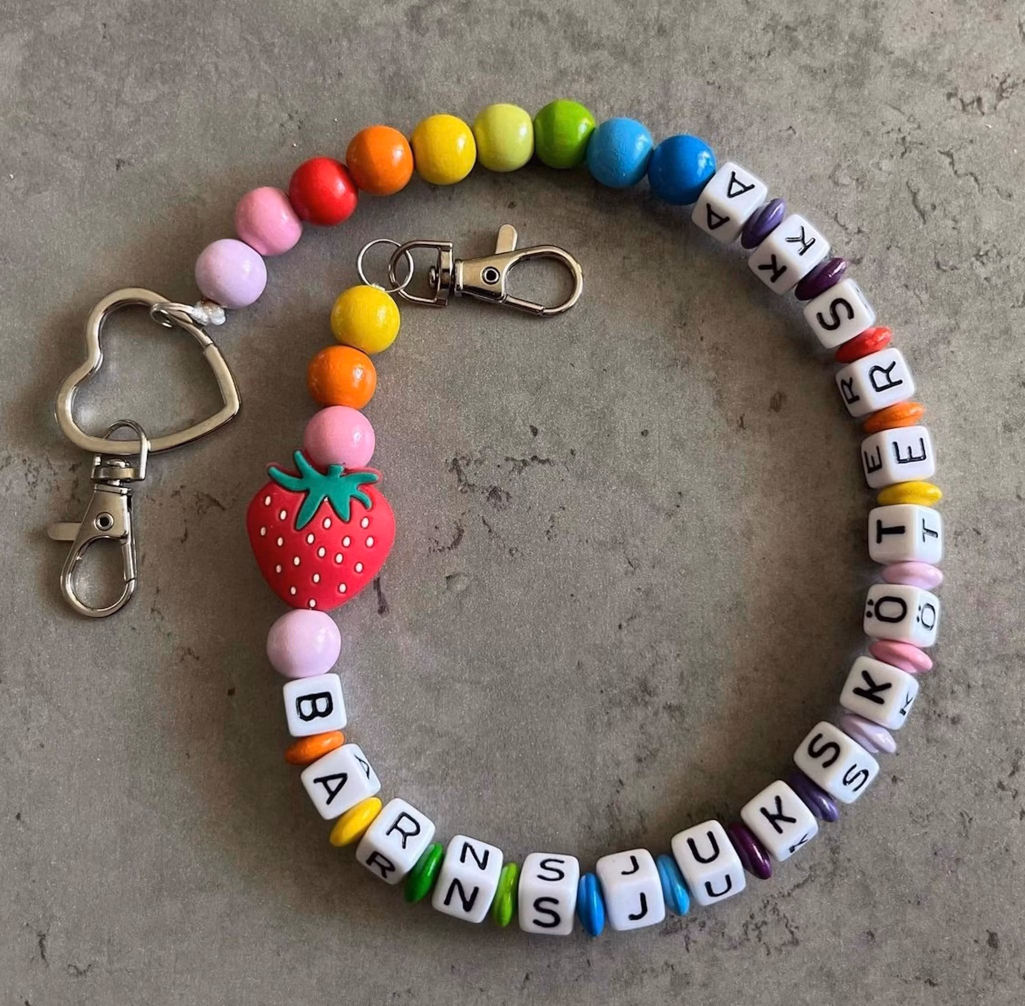 Nyckelkedja, jordgubb