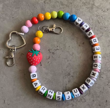 Nyckelkedja, jordgubb