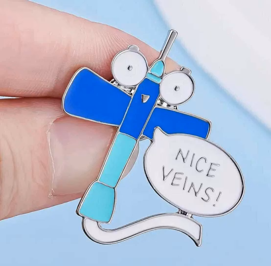 Brosch, butterfly kanyl