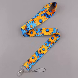 Nyckelband, blomster