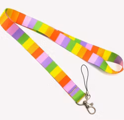 Nyckelband, färgglad