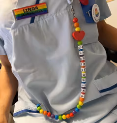 Nyckelkedja, rött hjärta