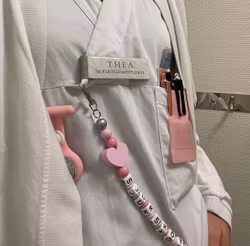 Nyckelkedja, ljusrosa hjärta