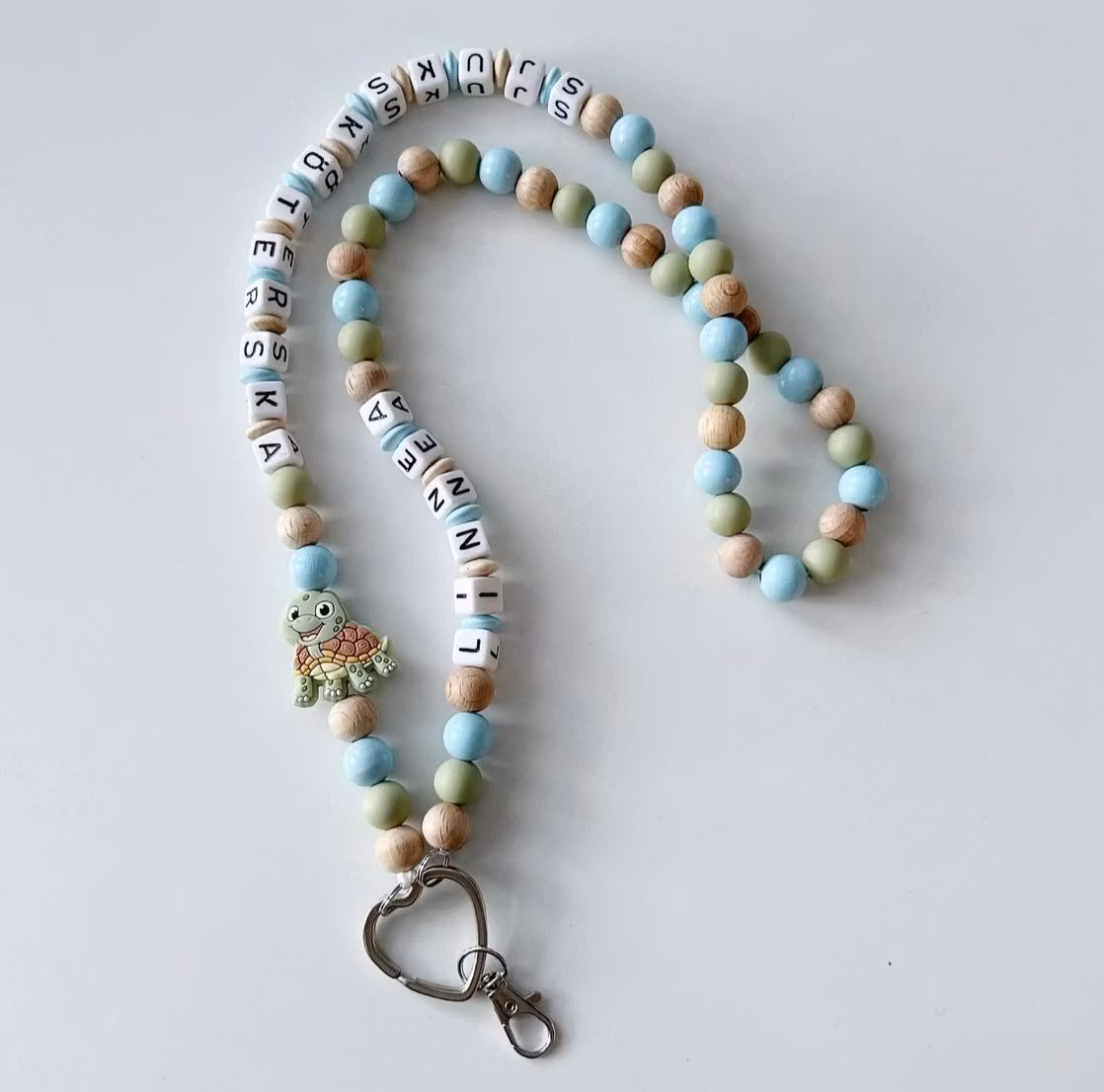 Halsbandskedja, grön sköldpadda