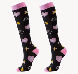 Stödstrumpor, sjuksköterska, rosa