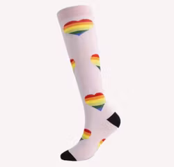 Stödstrumpor, hjärta