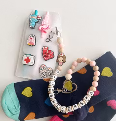 Nyckelkedja, sjuksköterska, rosa