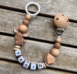 Napphållare, brun älg