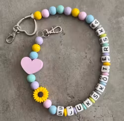 Nyckelkedja, ljusrosa hjärta