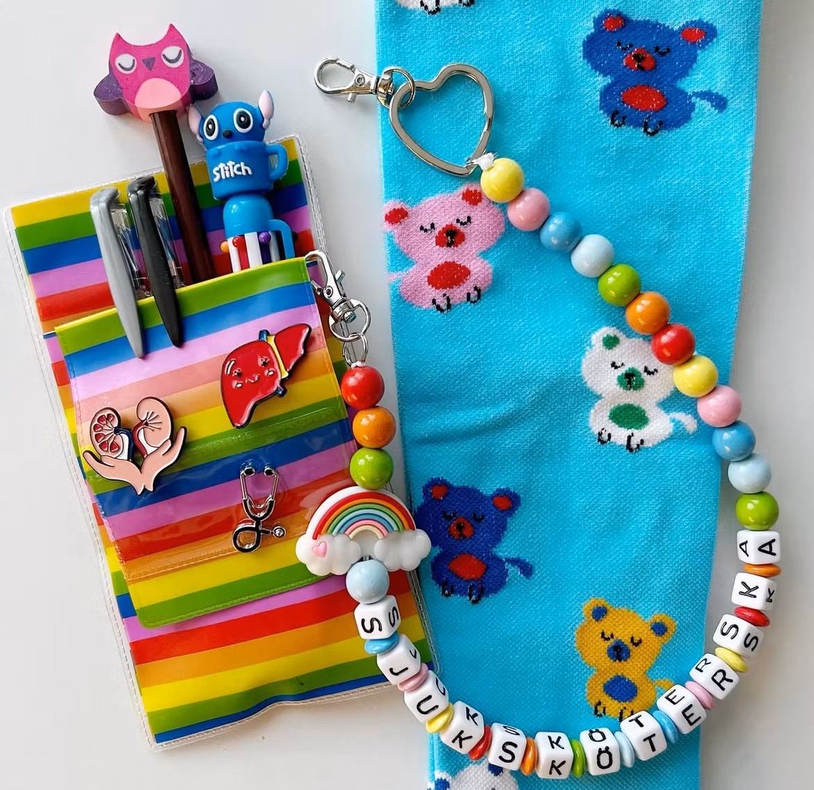 Nyckelkedja, regnbåge