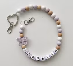 Nyckelkedja, lila fjäril