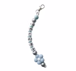 Kort hänge, blå blomma