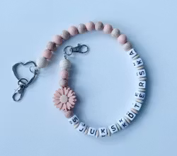 Nyckelkedja, persika blomma