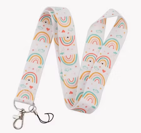 Nyckelband, regnbåge