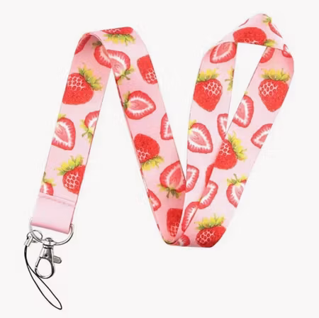 Nyckelband, jordgubb