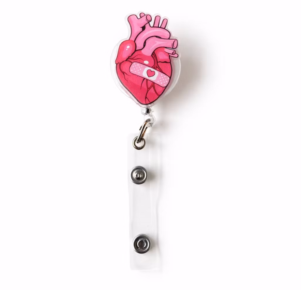 Elastisk korthållare, hjärta